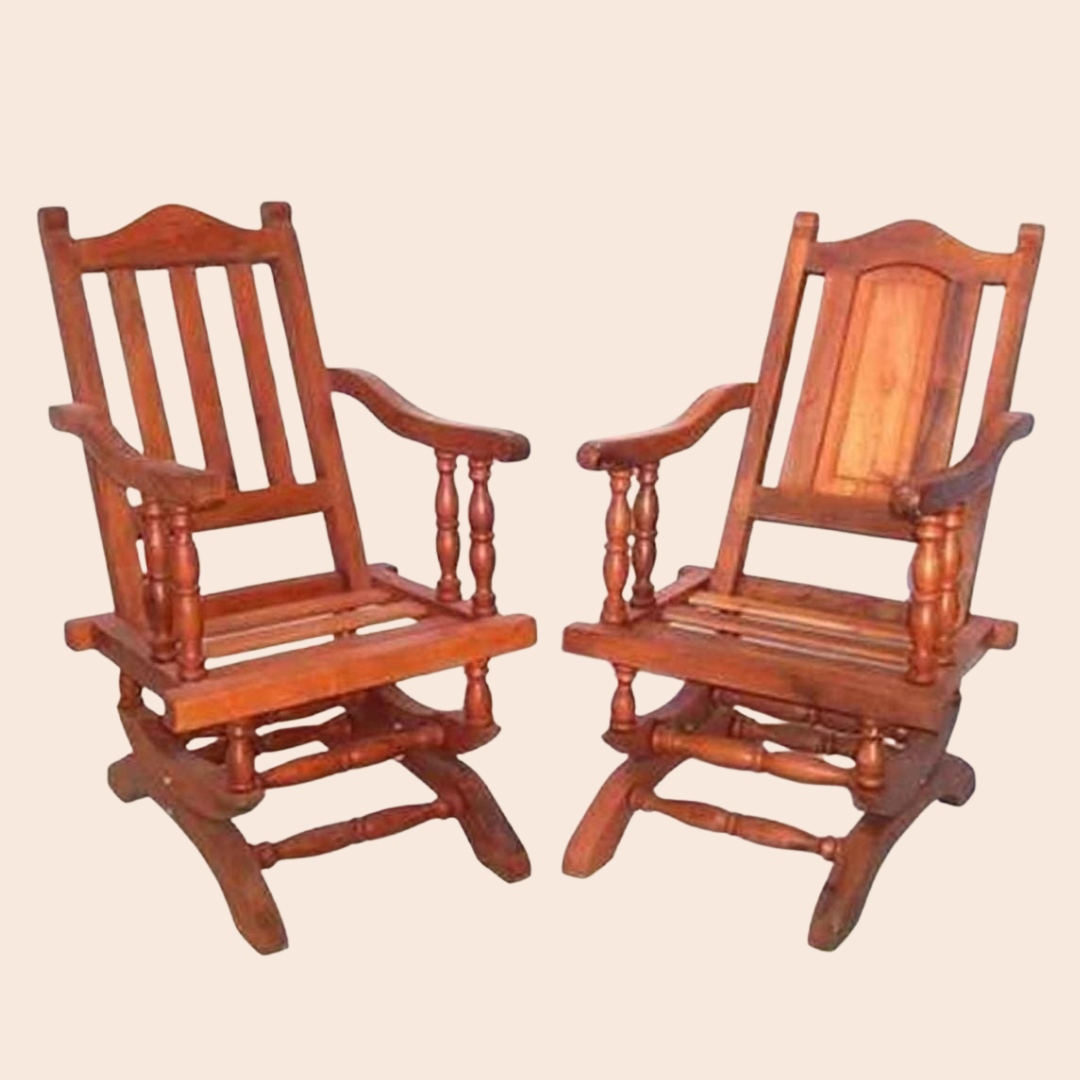Sillón Abuelo De Algarrobo Macizo Marrón